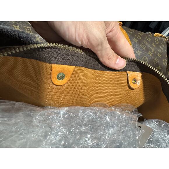 Louis Vuitton Boston Bag M41428 Keepall 45 Brown 941SA FREE COA - Picture 7 of 8